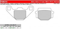 Тормозные колодки Ferodo Platinum FDB314P
