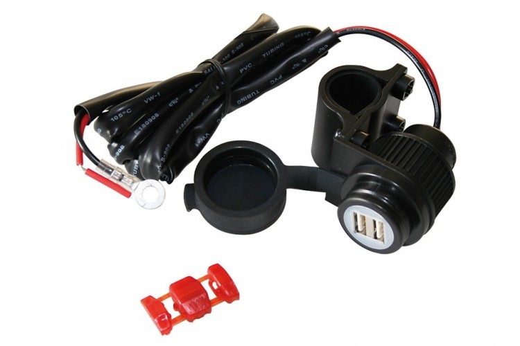 Розетка USB, крепление на руль