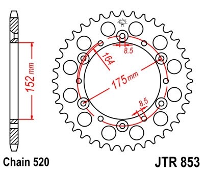 Звезда ведомая JTR853.52