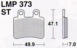 Колодки дискового тормоза AP Racing LMP373 ST  (FDB2128 / FA350)