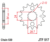 Звезда ведущая JTF517.17RB