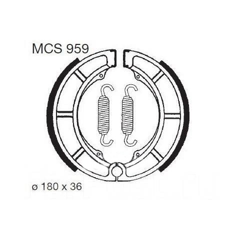 Тормозные колодки, барабан TRW MCS959 (LMS842)