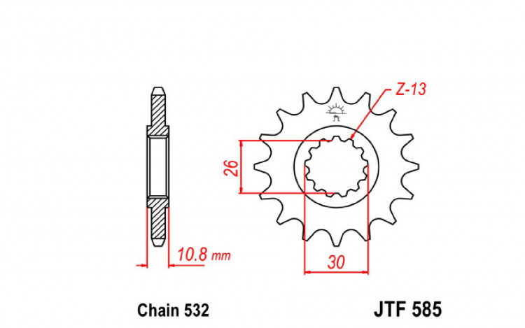 Звезда ведущая JTF585.17