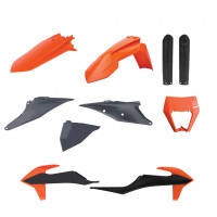 Полный комплект пластика Polisport KTM EXC/EXC-F / XC-W/XCF-W 20-23 (черн. серый, оранж.)