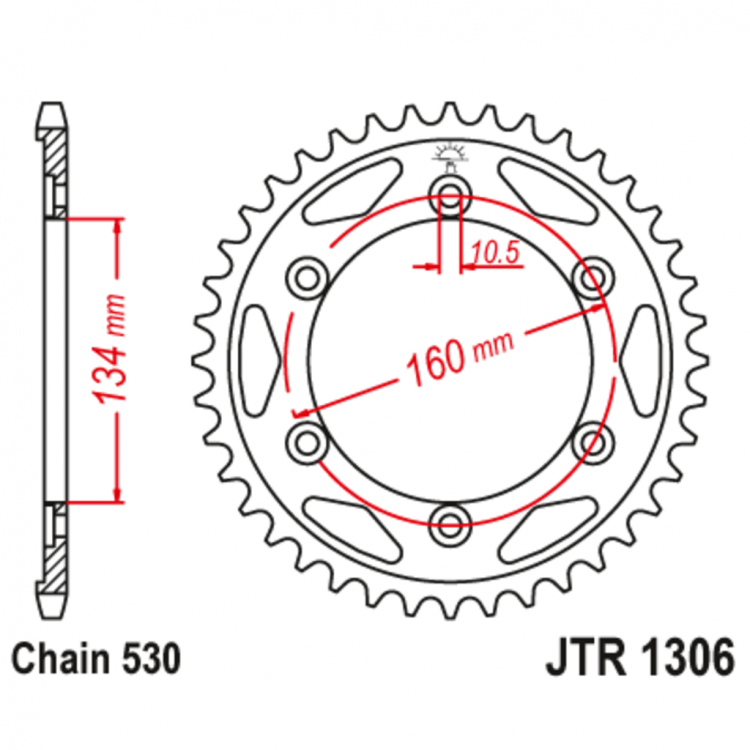 Звезда ведомая JTR1306.42ZBK