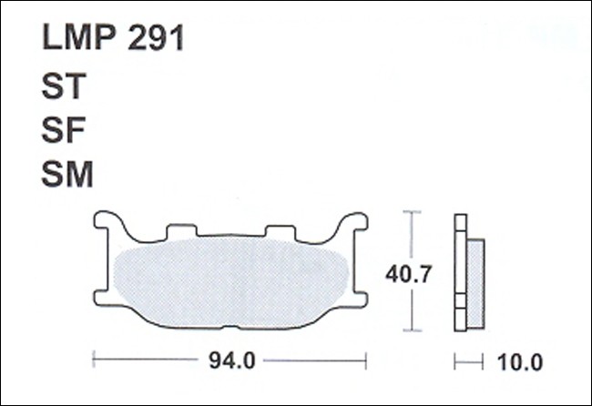 Колодки дискового тормоза AP Racing LMP291 SF  (FDB2003 / FA199)