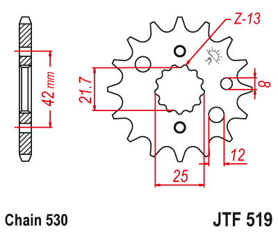 Звезда ведущая JTF519.17
									купить с доставкой Звезда ведущая JTF519.17
