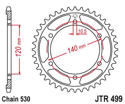 Звезда ведомая JTR499.45