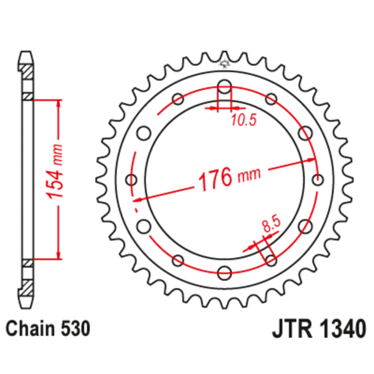 Звезда ведомая JTR1340.43ZBK