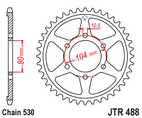 Звезда ведомая JTR488.44