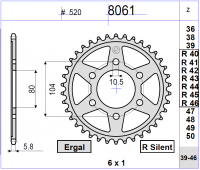 Звезда ведомая Ognibene 8061-R42 (JTR1478.42 / JTR478.42)