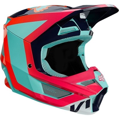 Мотошлем подростковый Fox V1 Voke Youth Helmet (Aqua, YM, 2021)