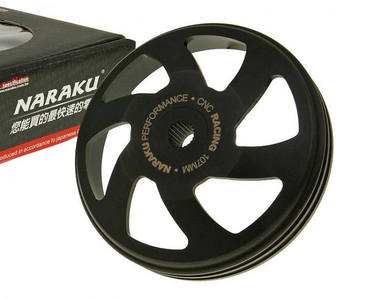 Колокол сцепления NARAKU [V.2 CNC 107мм] - Piaggio, Peugeot, Kymco, SYM, GY6