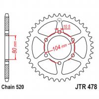 Звезда ведомая JTR478.43ZBK