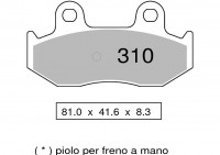 Колодки дискового тормоза Trofeo Sintered 310  (LMP381, FDB2086, FDB2132))
