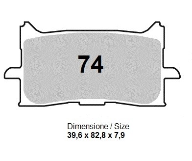 Колодки дискового тормоза Trofeo Sintered 074  (LMP540, FDB2294)