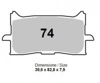 Колодки дискового тормоза Trofeo Sintered 074  (LMP540, FDB2294)