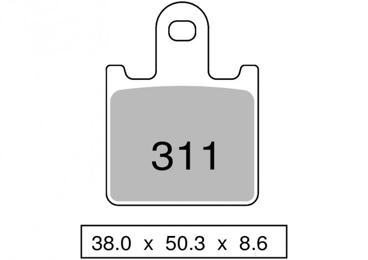 Колодки дискового тормоза Trofeo Sintered 311  (LMP438, FDB2220)