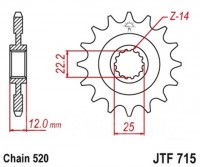 Звезда ведущая JTF715.13