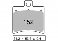 Колодки дискового тормоза Trofeo Organic 152  (LMP347, FDB2090)
