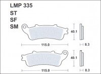 Колодки дискового тормоза AP Racing LMP335 SF  (FDB2098 / FDB2073 / FDB2075 / FA261 / FA281)