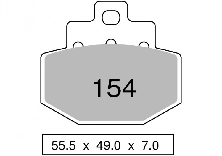 Колодки дискового тормоза Trofeo Organic 154  (LMP372, FDB2115)