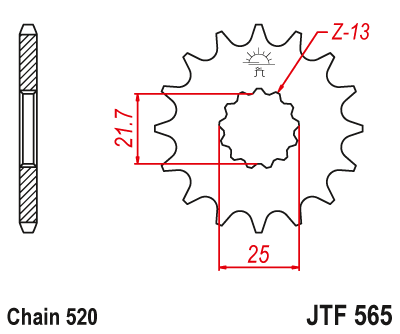 Звезда ведущая JTF565.15RB