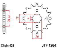 Звезда ведущая JTF1264.14