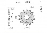 Звезда ведущая Ognibene 7082-Z13 (JTF327.13)
