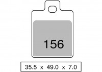 Колодки дискового тормоза Trofeo Organic 156  (LMP468) - S14