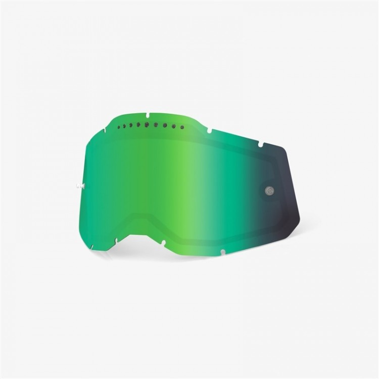Линза 100% RC2/AC2/ST2 Replacement Lens Vented Dual Pane Mirror Green
