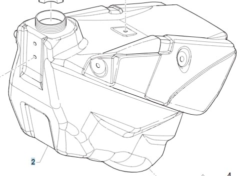 Бак топливный TM Racing 2T 300 - 2014