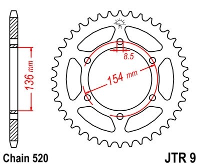Звезда ведомая JTR9.47