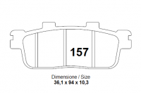 Колодки дискового тормоза Trofeo Organic 157  (LMP447, FDB2226)