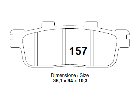 Колодки дискового тормоза Trofeo Organic 157  (LMP447, FDB2226)