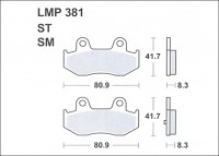 Колодки дискового тормоза AP Racing LMP381 SM  (FDB2132 / FDB2086 / FA092 / FA323)