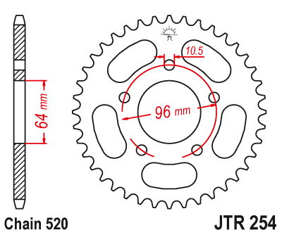 Звезда ведомая JTR254.37