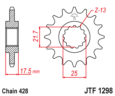 Звезда ведущая JTF1298.17