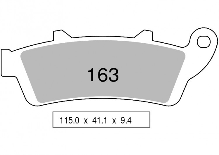 Колодки дискового тормоза Trofeo Organic 163  (LMP322 / LMP335, FDB2075)