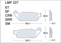Колодки дискового тормоза AP Racing LMP227 SM  (FDB570 / FA142)