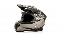 Шлем кроссовый Hizer J6801 черно-серый