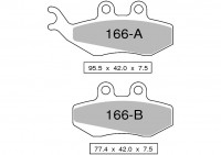 Колодки дискового тормоза Trofeo Organic 166  (LMP374 / LMP386, FDB677)