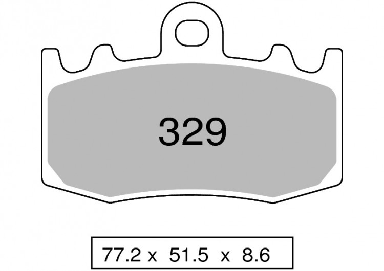Колодки дискового тормоза Trofeo Sintered 329  (LMP396, FDB2125)