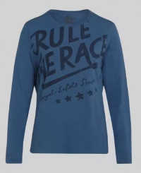 Футболка женская с длиным рукавом RULE THE RACE FULL SLEEVE T-SHIRT BLUE , РАЗМЕР S