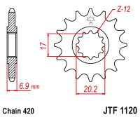 Звезда ведущая JTF1120.12