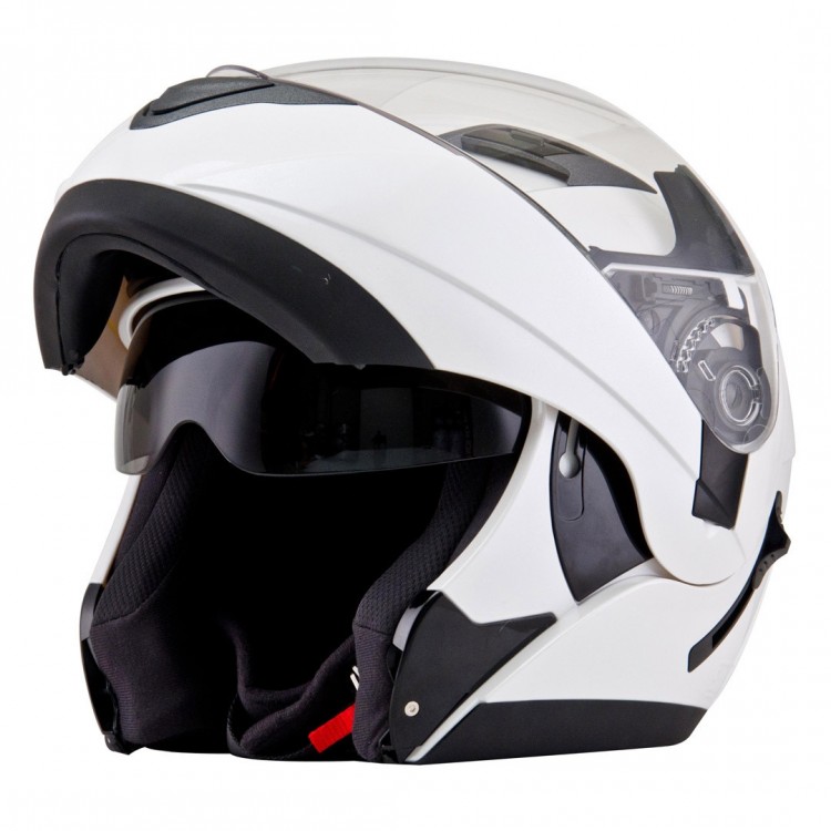 Шлем (модуляр) KYT CONVAIR белый глянцевый - S