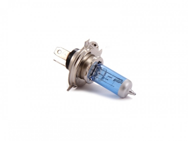 Лампа фары галоген H4 P43T 12V 18/18W синяя  CN
