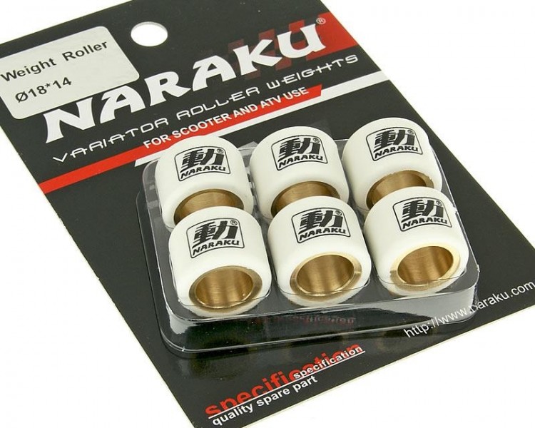 Ролики вариатора NARAKU [18x14] - 12,10 гр
