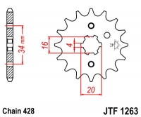 Звезда ведущая JTF1263.14