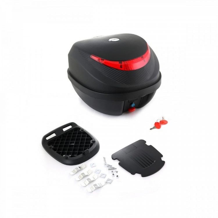 Кофр багажный SM-PARTS YM-0831 (30?39?40см  31л) черн. матовый